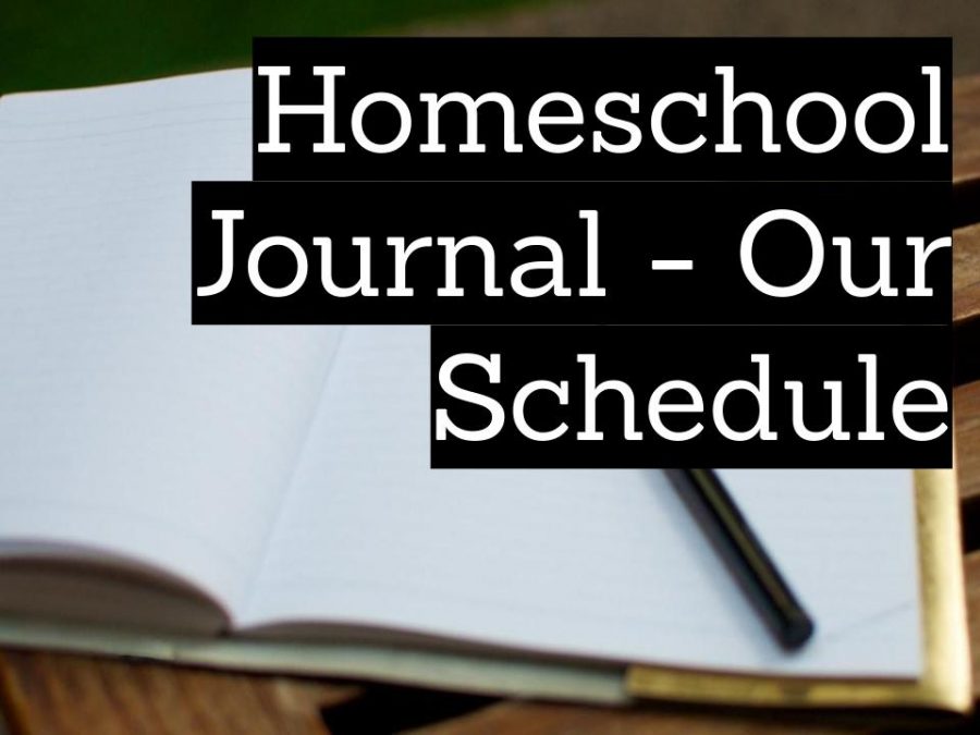 Homeschool Journal - Our Schedule